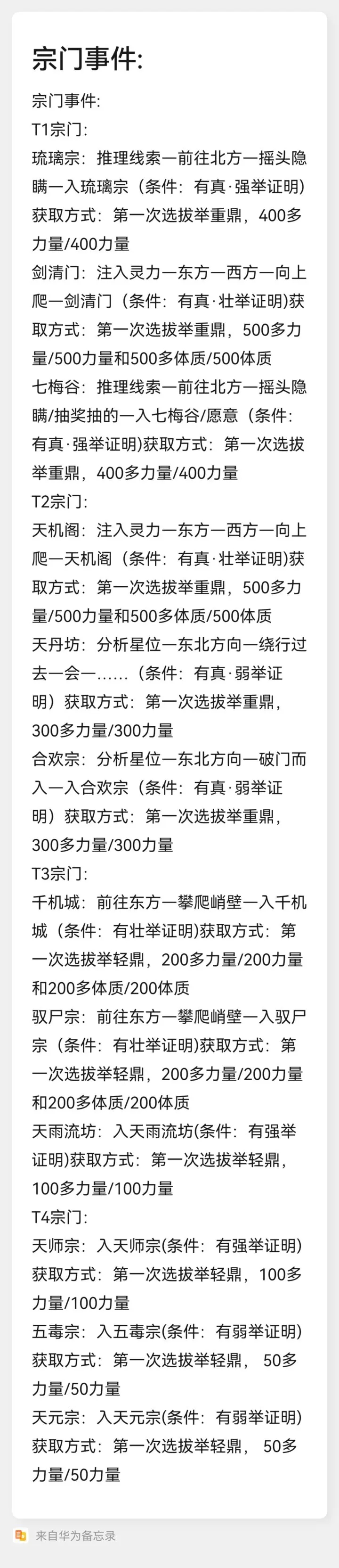 异世界转生模拟器2全部宗门攻略