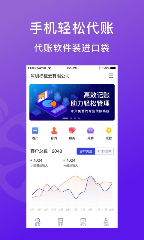 柠檬云代账app