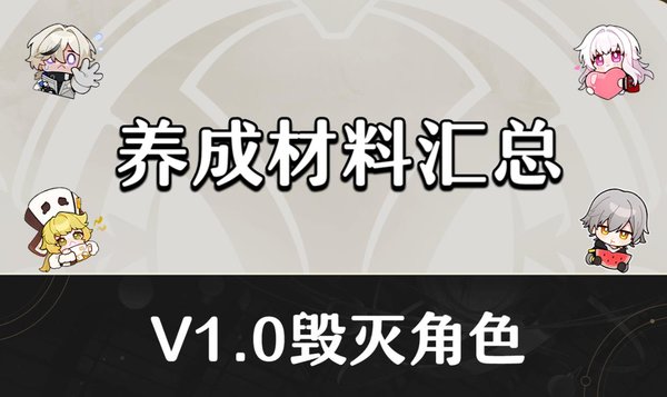 崩坏星穹铁道毁灭角色养成材料汇总