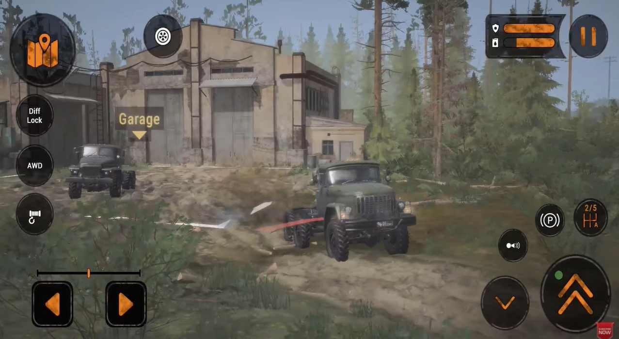 旋转轮胎泥泞奔驰 中文汉化版2