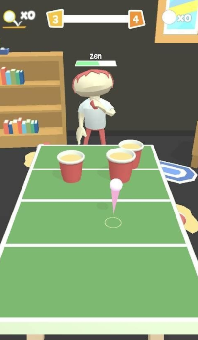 纸杯乒乓球游戏