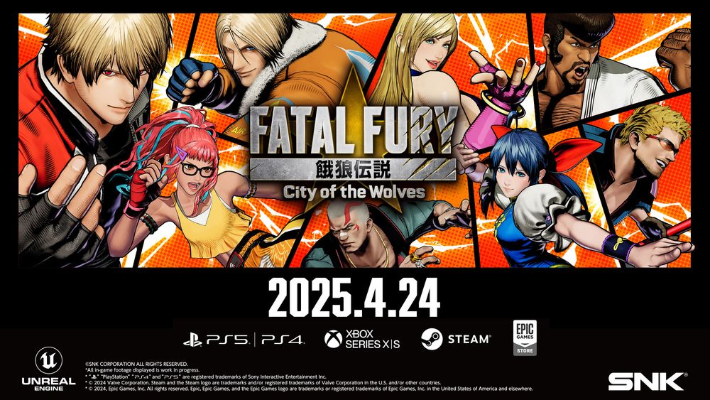 「不知火舞」决定参战！《饿狼传说 City of the Wolves》预定 2025 年 4 月发售