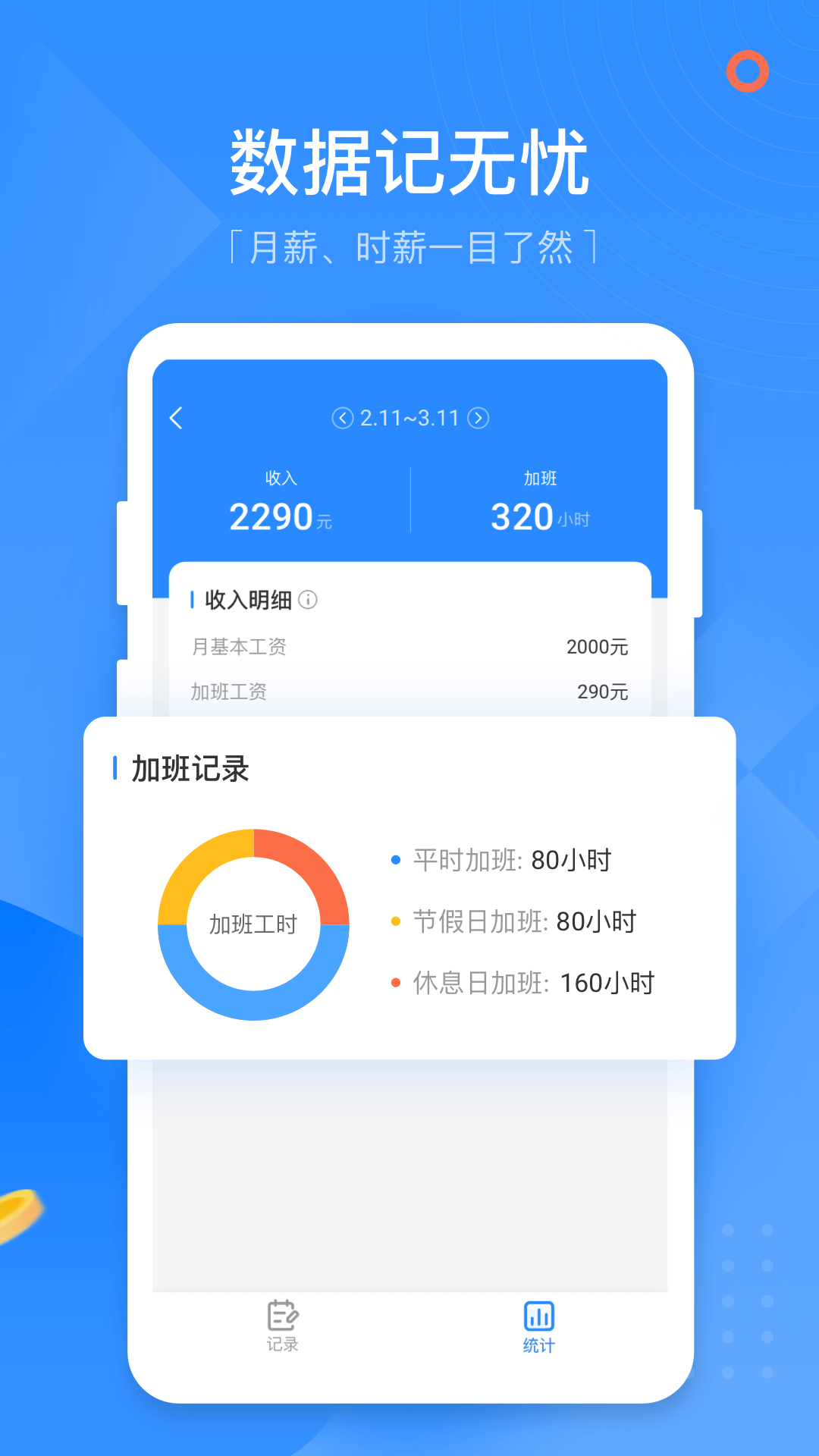 无忧记加班免费截图2