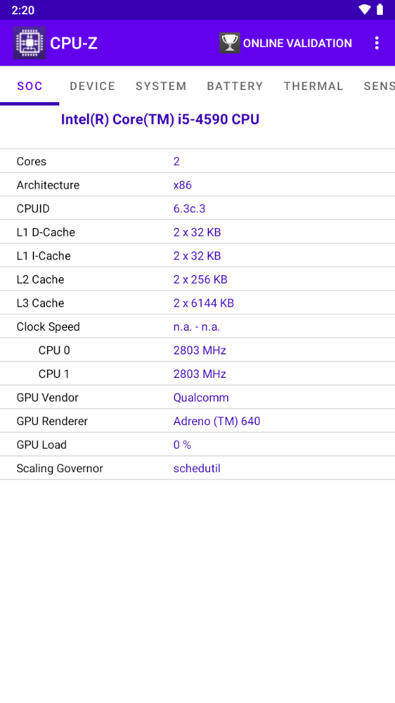 CPU-Z截图1