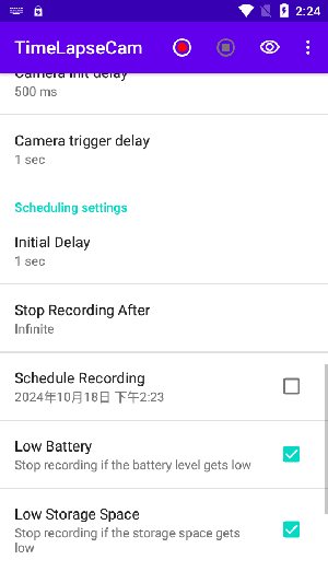 TimeLapseCam截图3