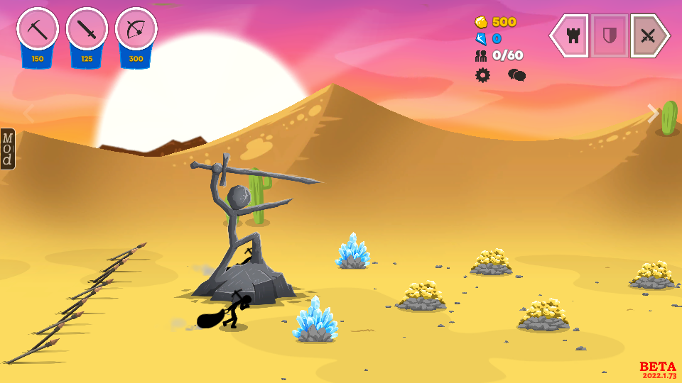 火柴人战争遗产3汉化版内置MOD菜单1