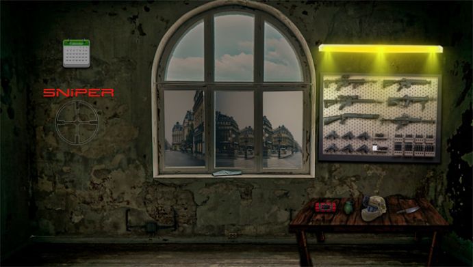 狙击手射击丧尸