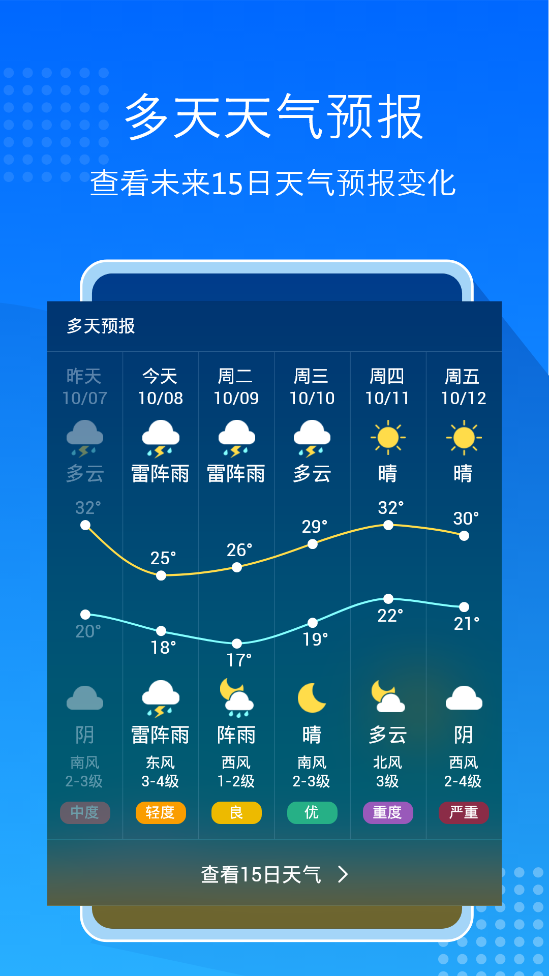 天气预报通大字版截图2: