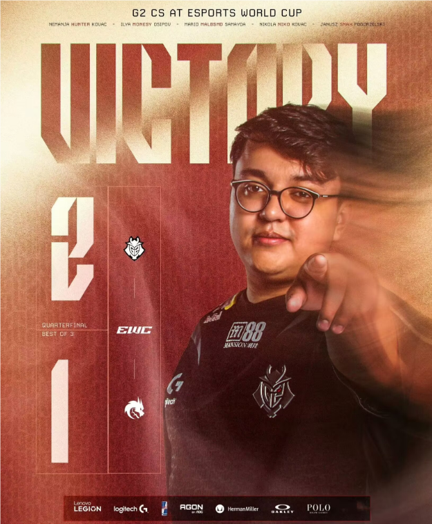 电竞世界杯G2 2-1SpiritG2多点开花成功晋级