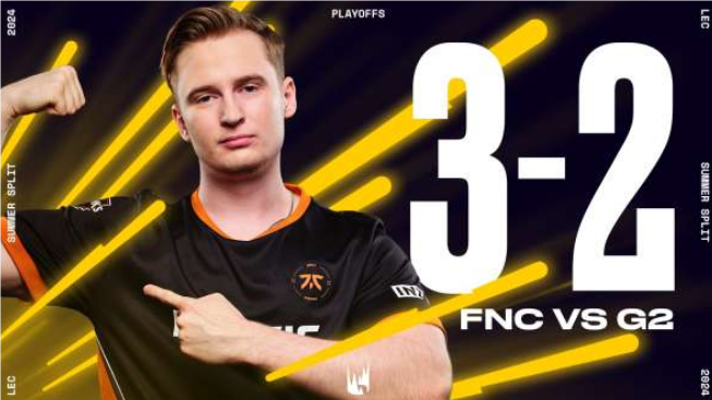 FNC3-2G2获得LEC胜者组决赛胜利