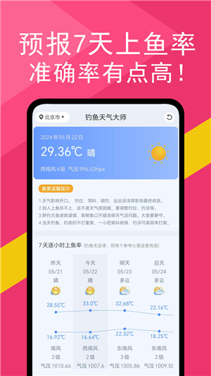 钓鱼天气大师截图1: