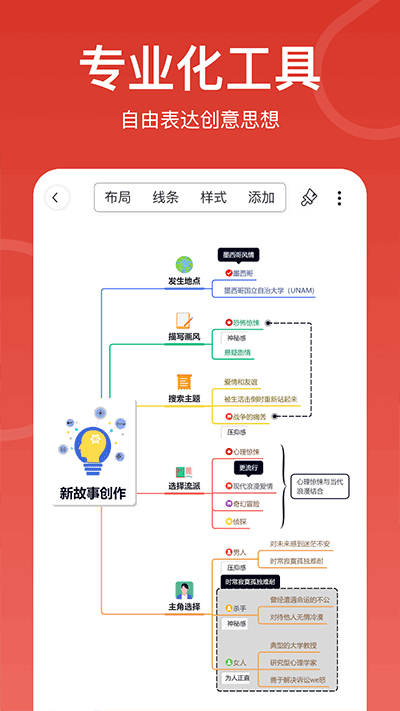 寻简思维导图app截图4: