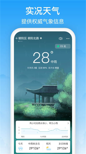 相雨天氣預(yù)報(bào)截圖1: