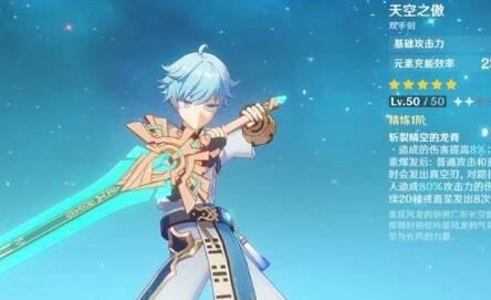 原神天空之傲等級突破材料一覽 原神天空之傲70突破80材料需要什么