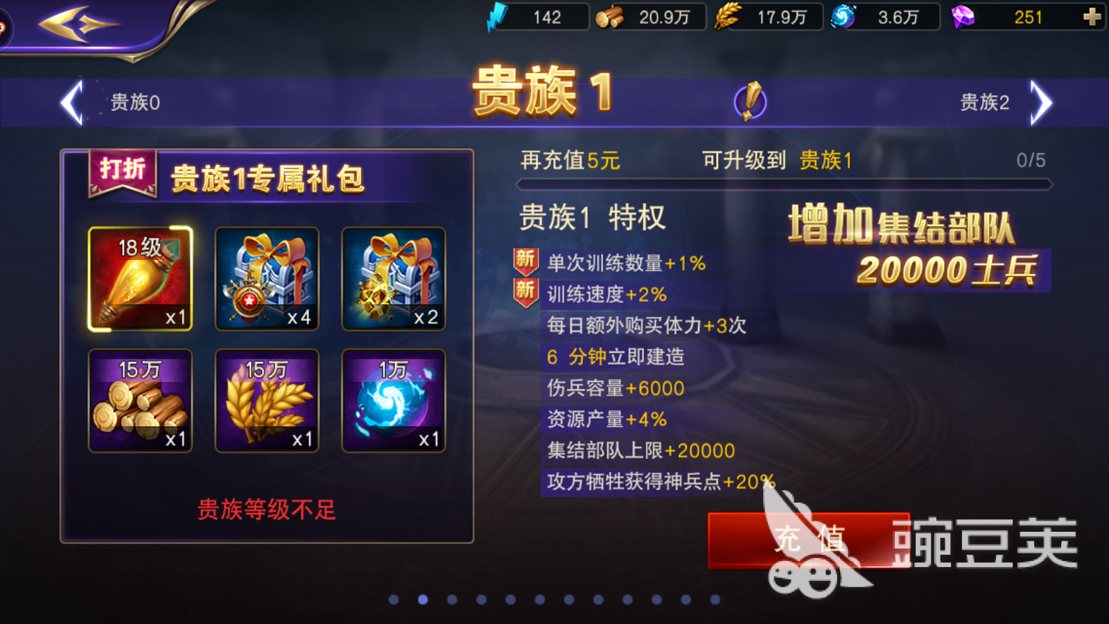 破晓奇兵怎么升贵族？充钱就完事了！