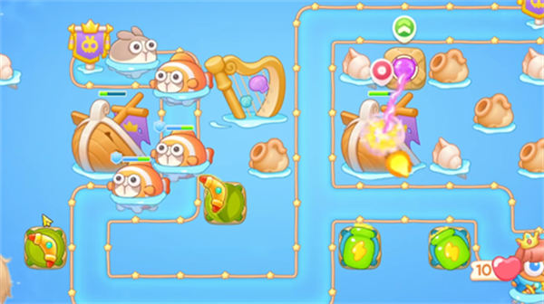 保衛(wèi)蘿卜4海的閨女第10關(guān)通關(guān)圖文攻略