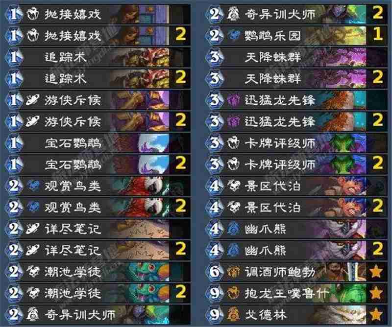 爐石傳說荒野之神任務(wù)推薦卡組一覽